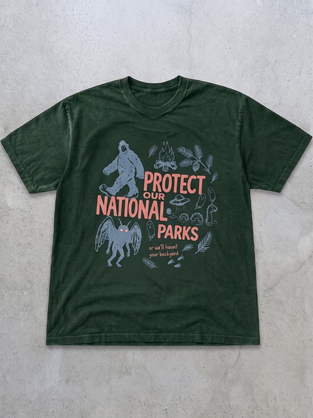 Gildan Protect Our National Parks Graphic
T-Shirt - Dark Green